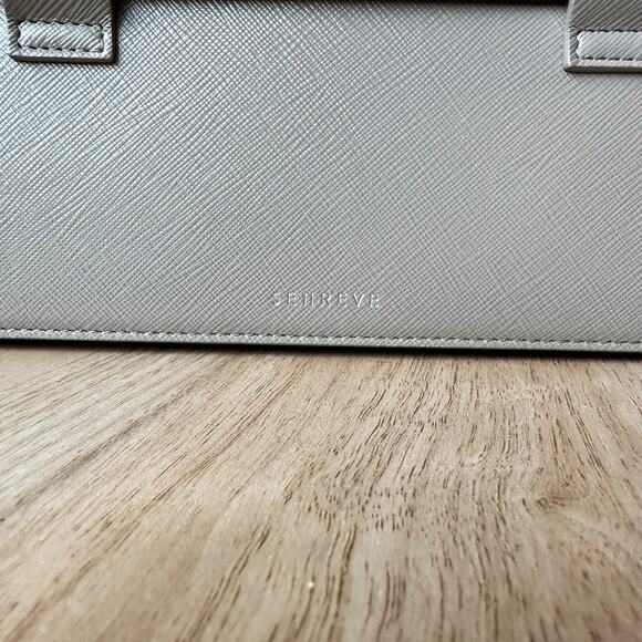 Senreve Aria Belt Bag in Pebbled / Sand / Silver EUC 100% Genuine Leather - Picture 6 of 16